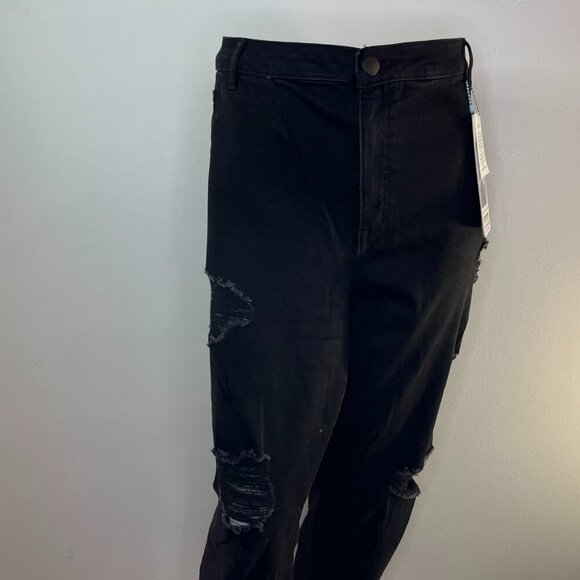 TYTE Jeans Women's Black Comfort Stretch Destroyed Jeans - Size 26 - NWT - Picture 3 of 5